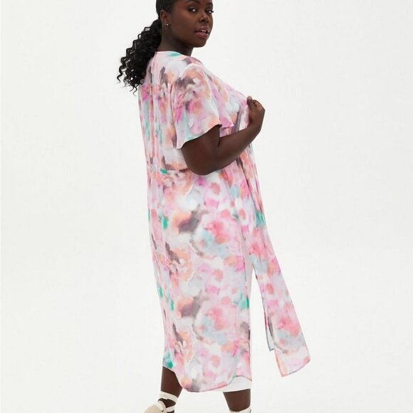 Torrid Textured Chiffon Kimono - Picture 1 of 11